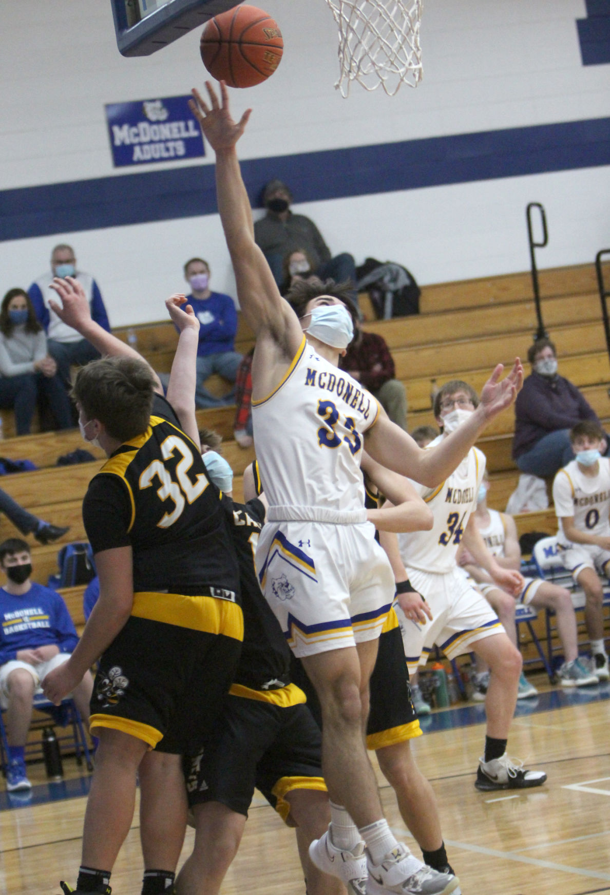 Cadott at McDonell boys basketball 1-18-21